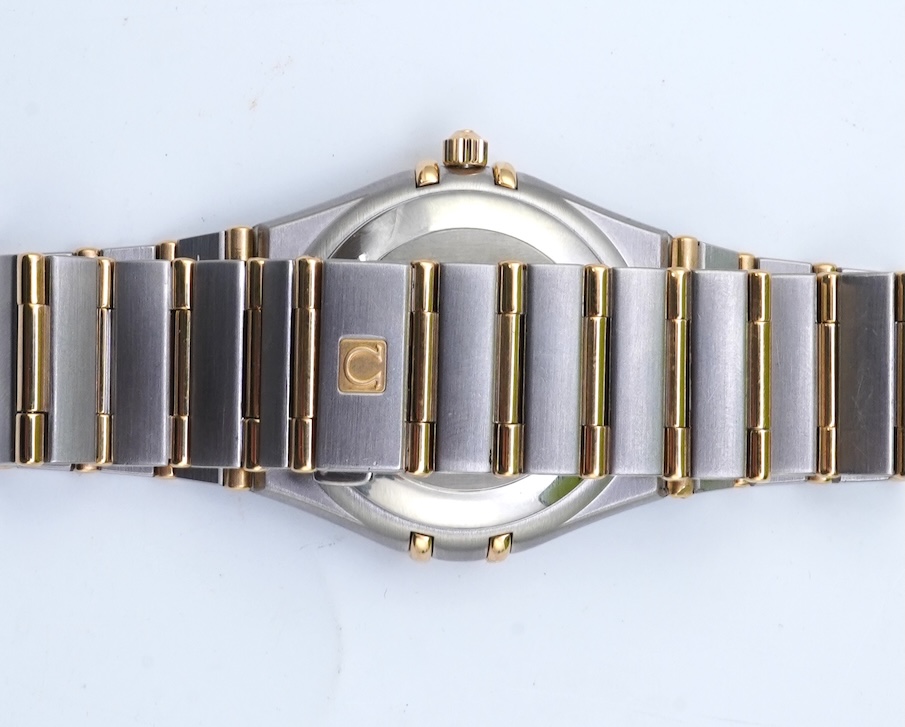 A gentleman's late 20th century steel and gold Omega Constellation Chronometer Automatic wrist watch